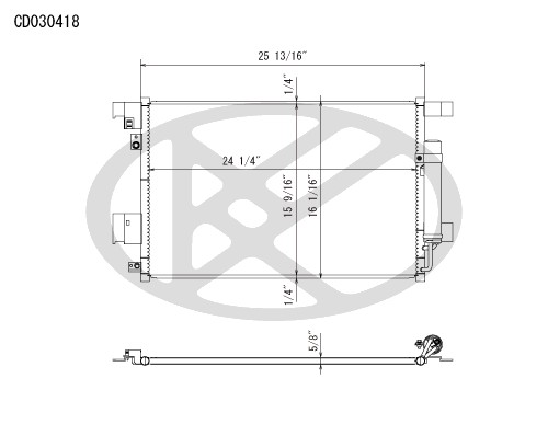 Koyorad A/C Condenser CD030418