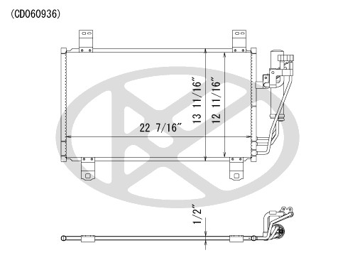 Koyorad A/C Condenser CD060936