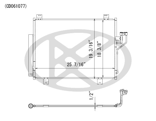 Koyorad A/C Condenser CD061077
