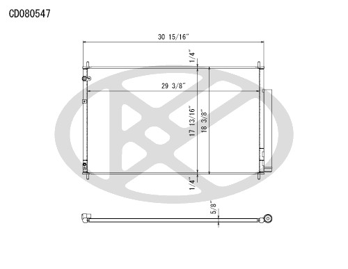 Koyorad A/C Condenser CD080547