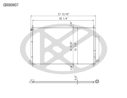 Koyorad A/C Condenser CD080607