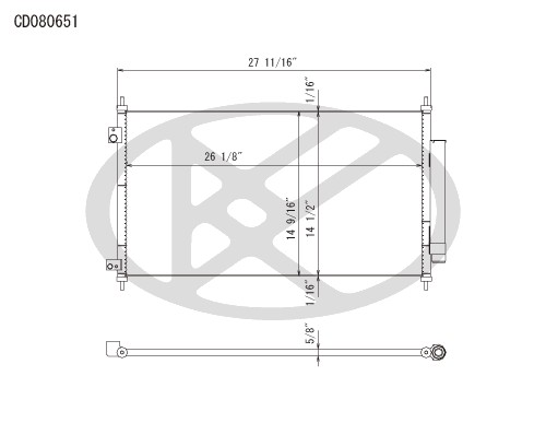 Koyorad A/C Condenser CD080651