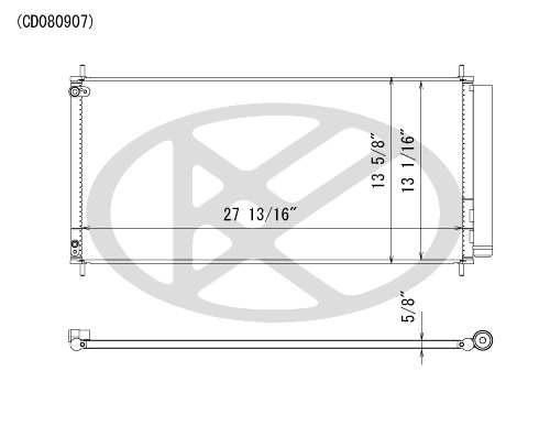 Koyorad A/C Condenser CD080907