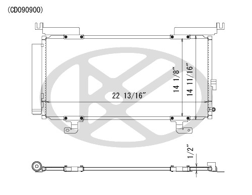 Koyorad A/C Condenser CD090900