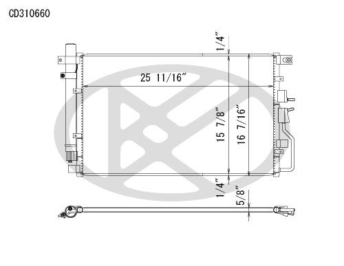 Koyorad A/C Condenser CD310660S