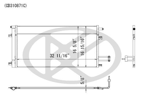 Koyorad A/C Condenser CD310871S