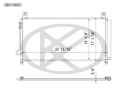 Koyorad A/C Condenser CD310902