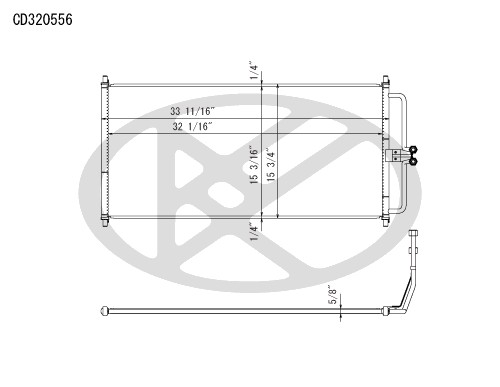 Koyorad A/C Condenser CD320556