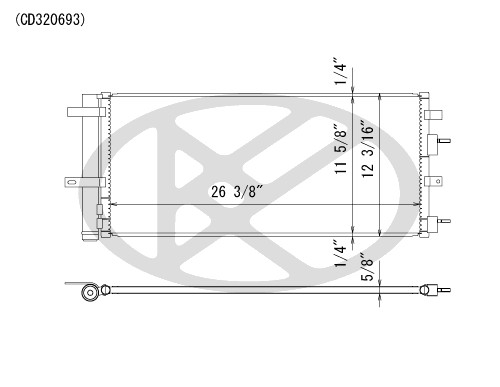 Koyorad A/C Condenser CD320693