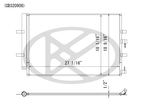 Koyorad A/C Condenser CD320908