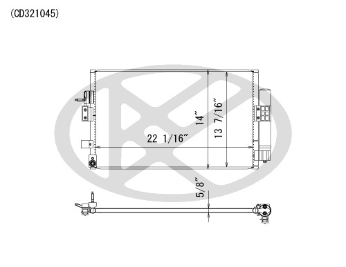 Koyorad A/C Condenser CD321045