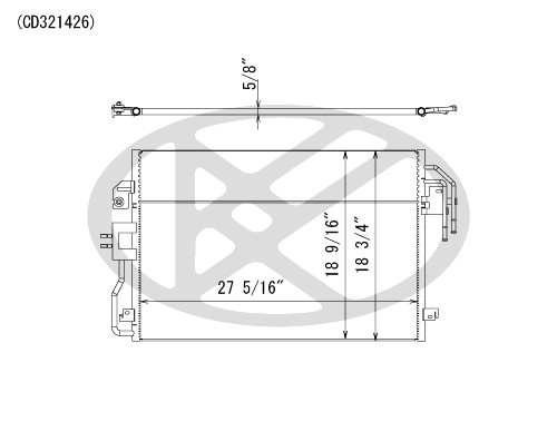 Koyorad A/C Condenser CD321426