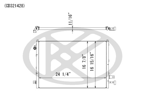 Koyorad A/C Condenser CD321428