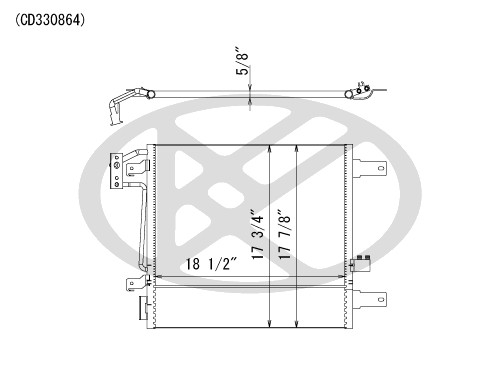 Koyorad A/C Condenser CD330864