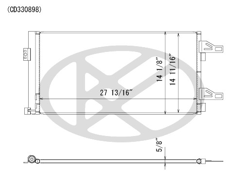 Koyorad A/C Condenser CD330898