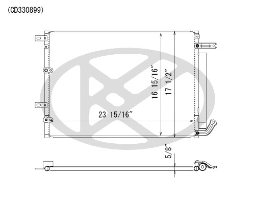 Koyorad A/C Condenser CD330899