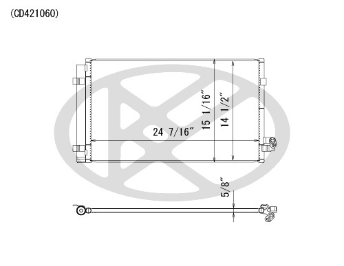 Koyorad A/C Condenser CD421060
