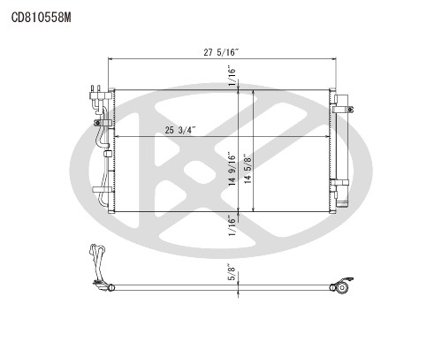 Koyorad A/C Condenser CD810558