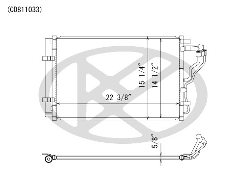 Koyorad A/C Condenser CD811033