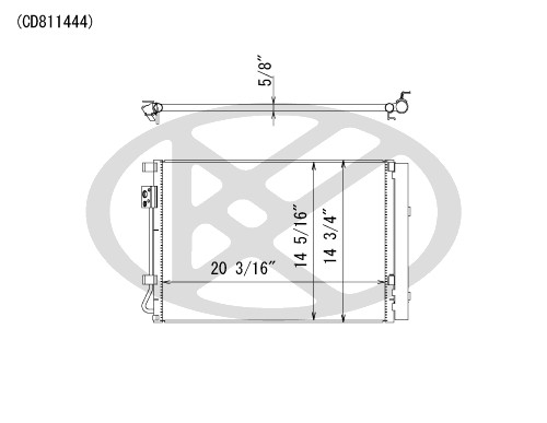 Koyorad A/C Condenser CD811444