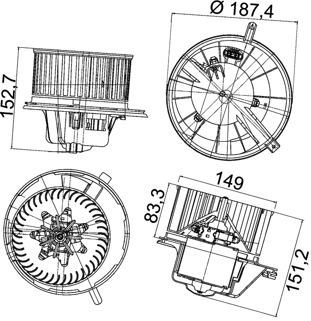 HVAC Blower Motor