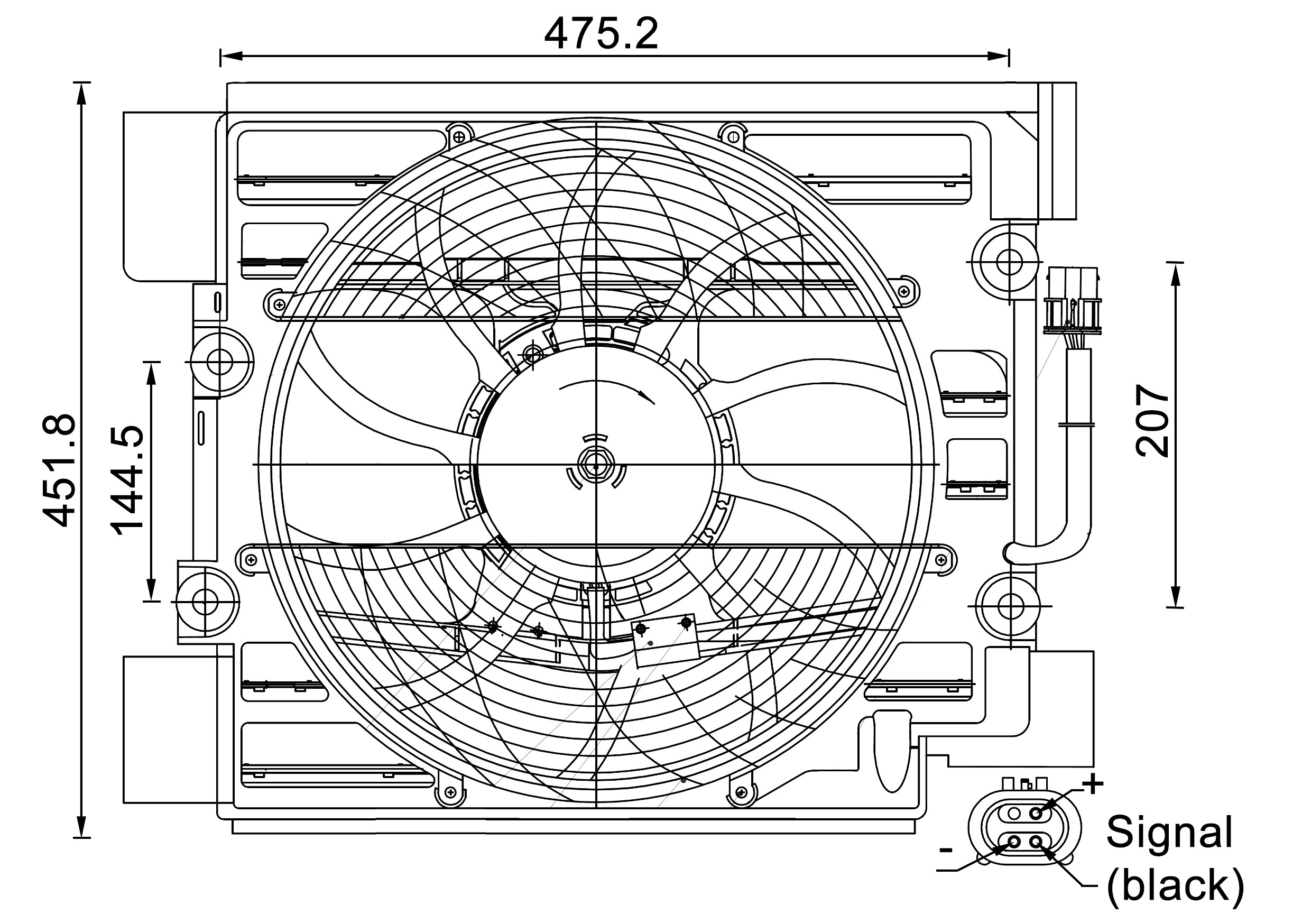 A/C Condenser Fan Assembly