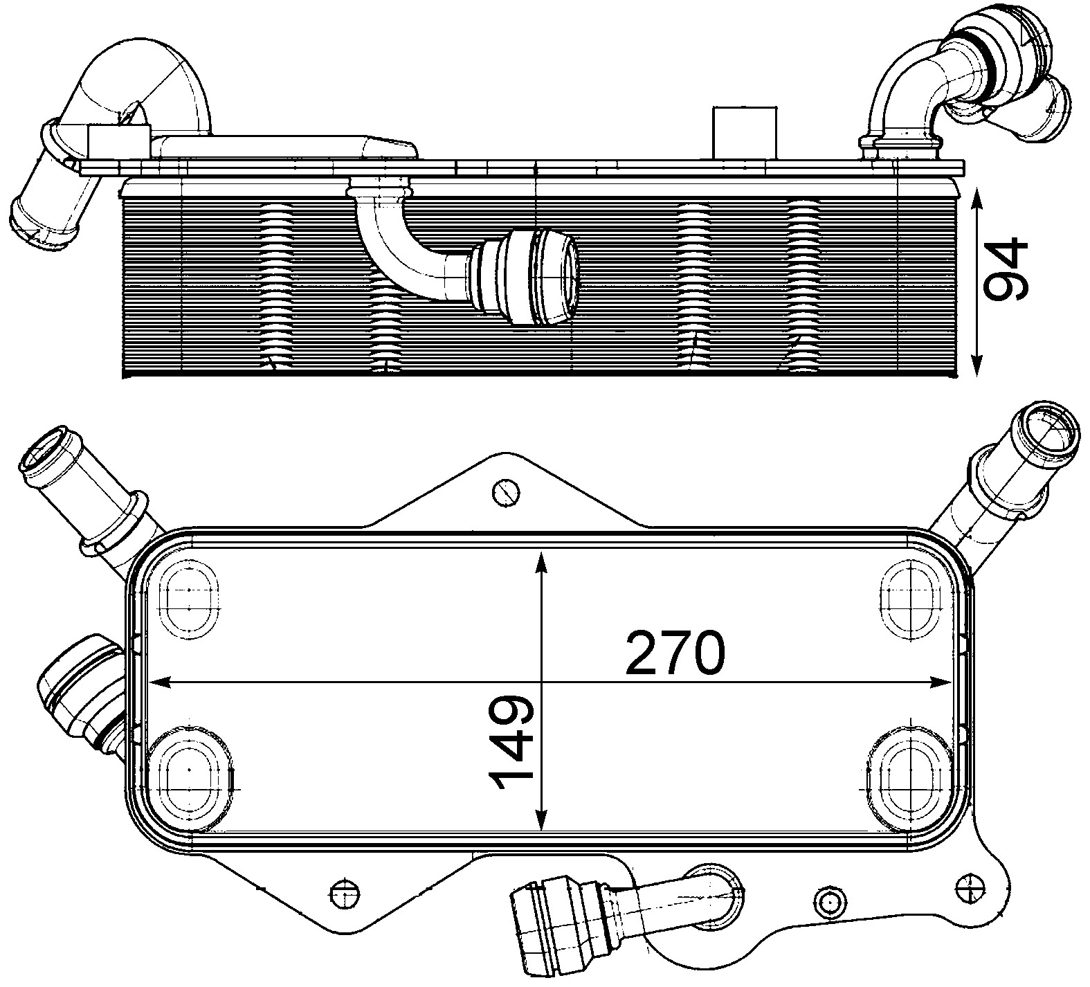 Automatic Transmission Oil Cooler Assembly