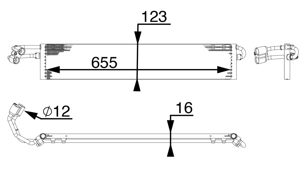Automatic Transmission Oil Cooler Assembly