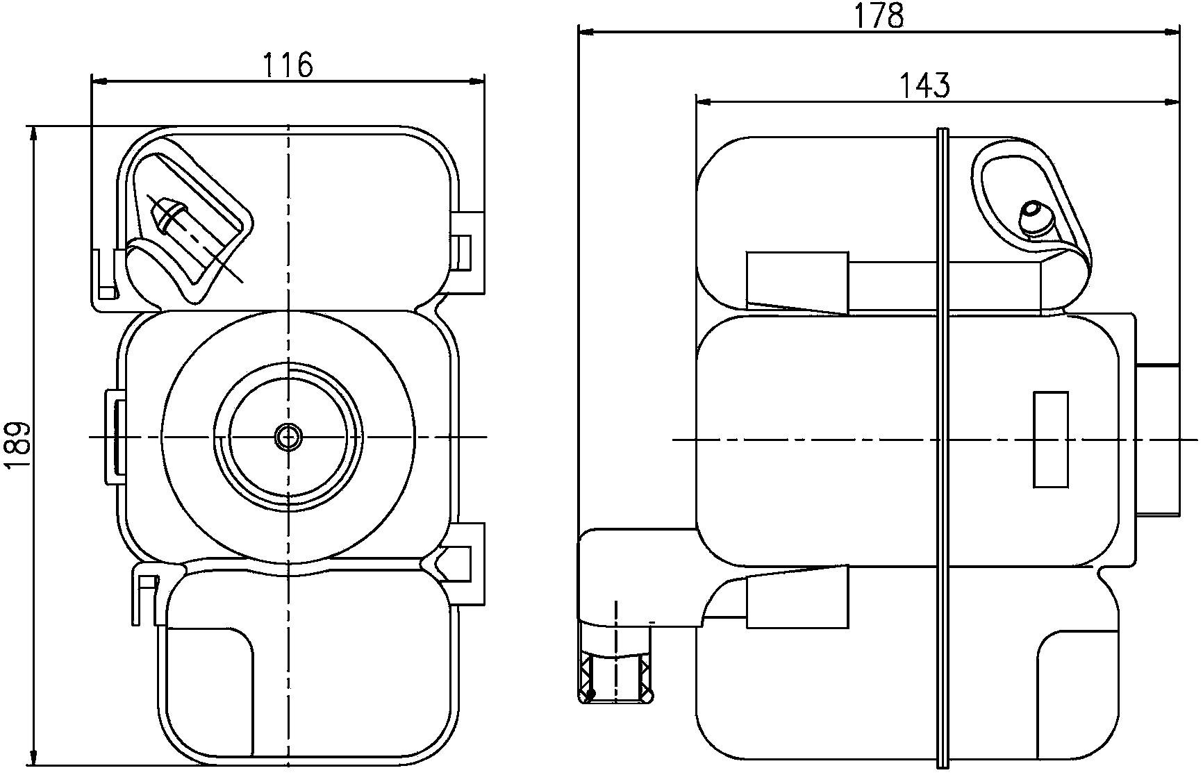 Engine Coolant Reservoir