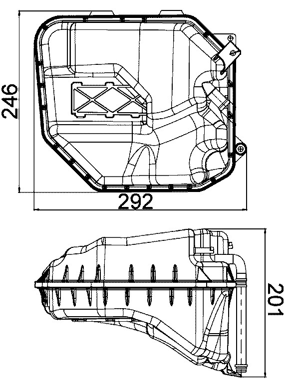 Engine Coolant Reservoir