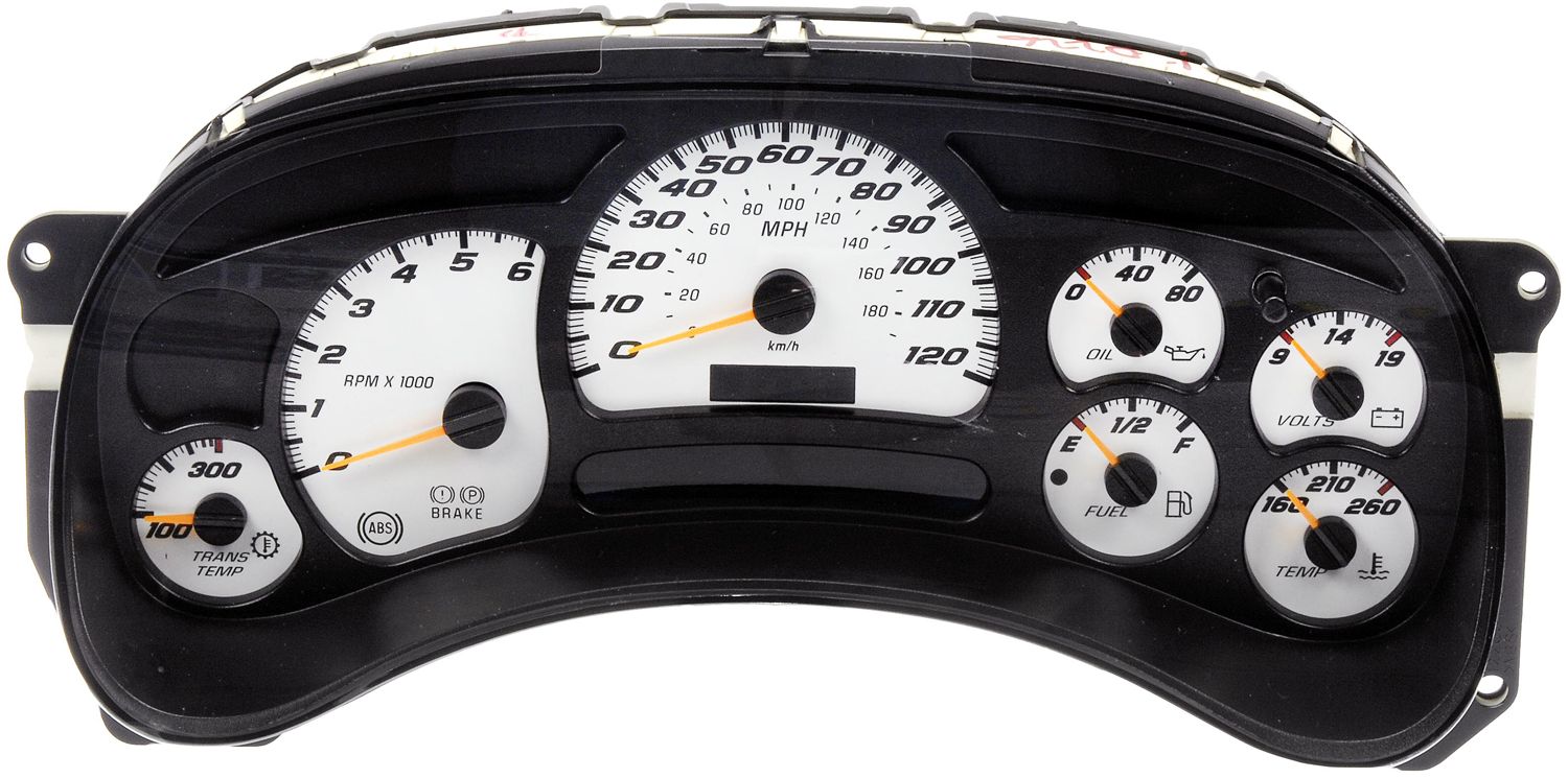 Instrument Cluster Upgrade Kit - White With Transmission Temperature