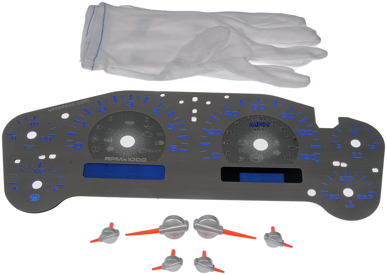 Instrument Cluster Upgrade Kit - Stainless Steel With Transmission Temperature