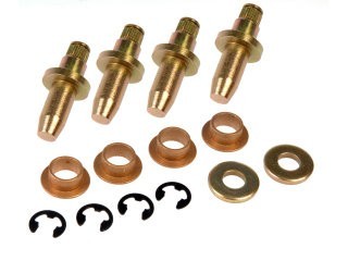Door Hinge Pin And Bushing Kit - 4 Pins, 4 Bushings, 2 Washers, And 4 Clips