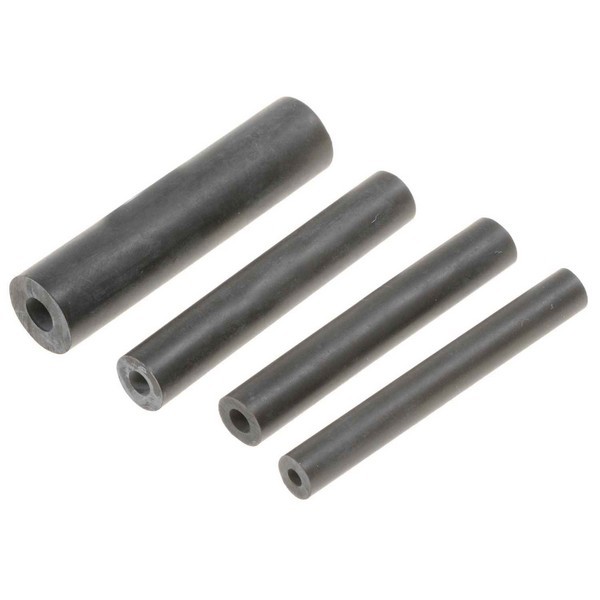 1/8, 5/32, 3/16, 1/4 In. Soft Black Vacuum Tubing Connector Assortment