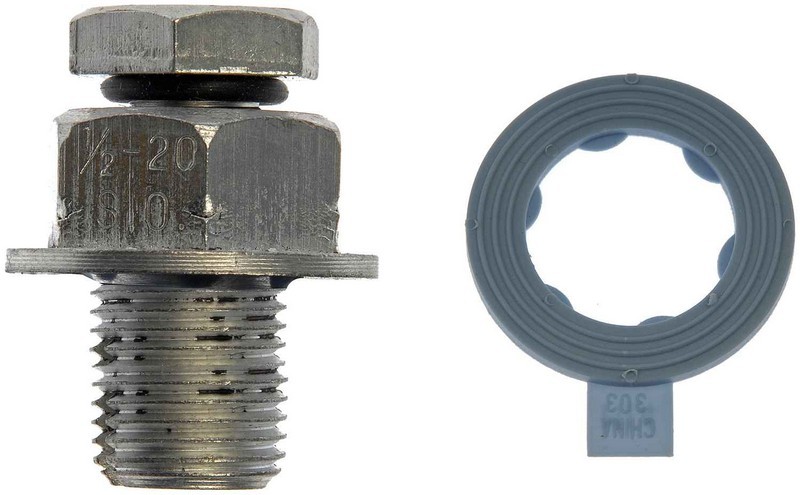 Oil Drain Plug Piggyback 1/2-20 S.O., Head Size 3/4 In.