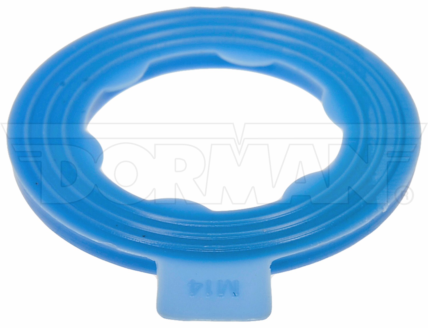 Nylon Rib Drain Plug Gasket, Fits M14, 1/2Do