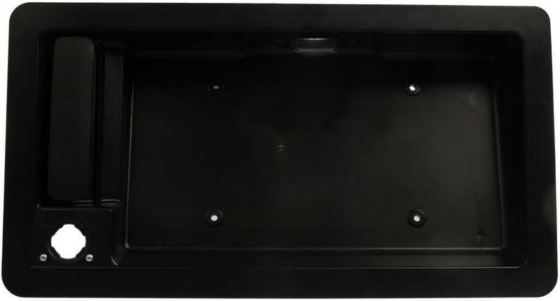 Right Rear License Plate Frame with Handle