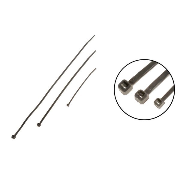 4,8,11 In. Black Wire Ties