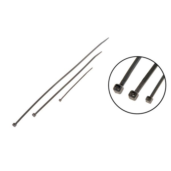 4,8,11 In. Black Wire Ties