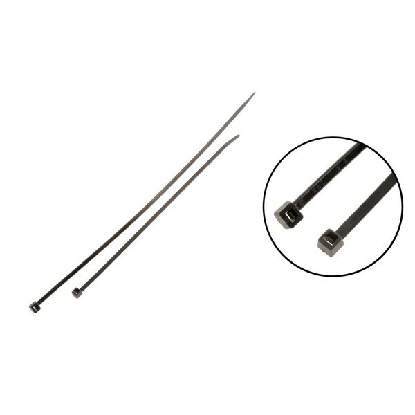 8,11 In. Black Wire Ties