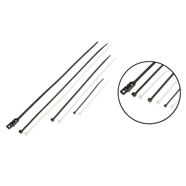 4,8,11 In. Black/Clear 700 Piece Wire Ties Canister