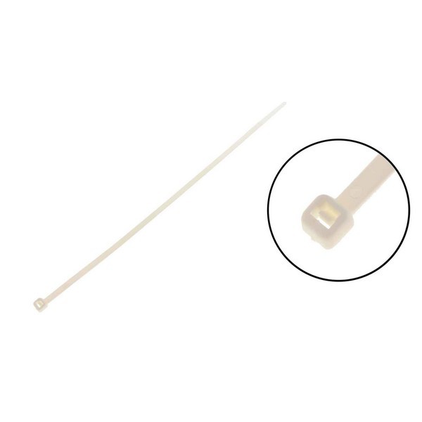 8 In. White Wire Tie 20 Pack