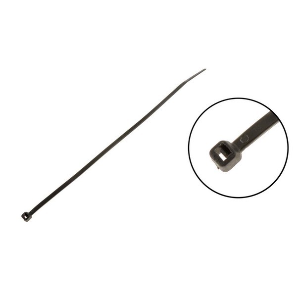 8 In. Black Wire Tie 20 Pack