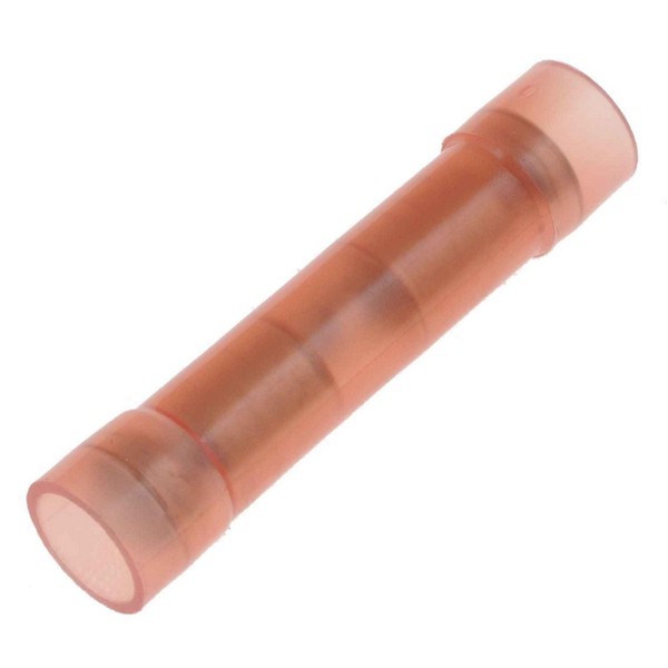 22-18 Gauge Butt Connector, Pack Of 10, Red
