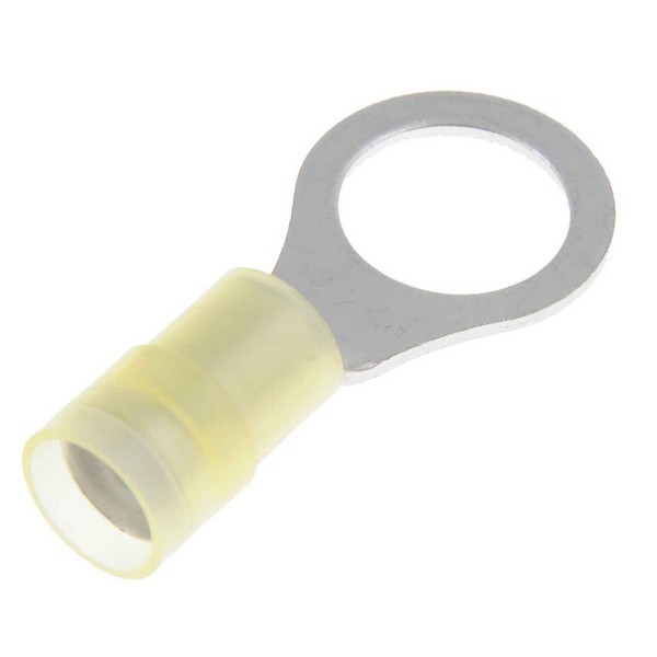 12-10 Gauge Ring Terminal, Pack of 7, Yellow