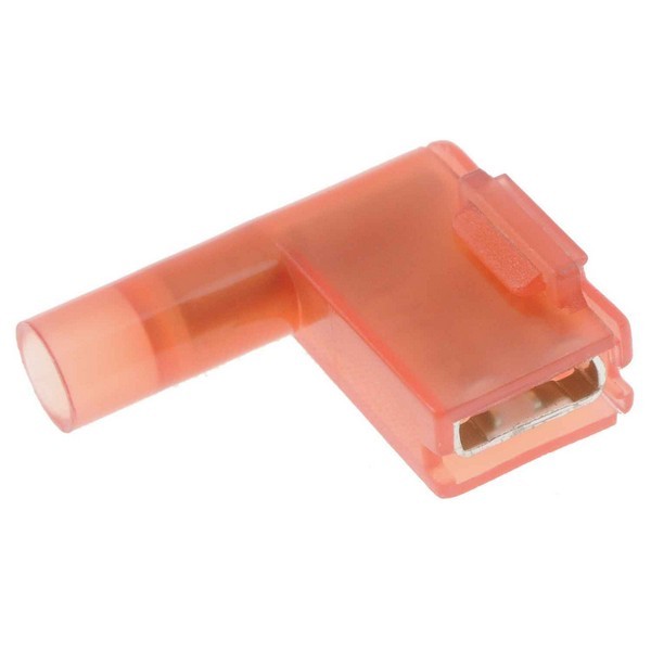 22-18 Gauge Female Flag Disconnect, .250 In., Red