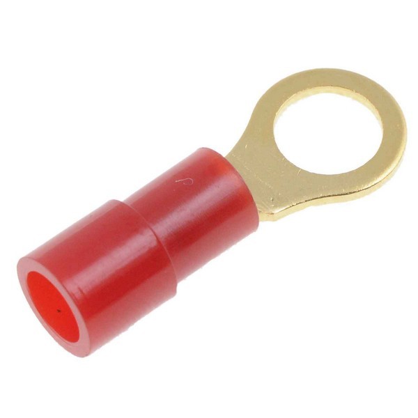 22-18 Gauge Butt Audio Terminal, No. 10, Red
