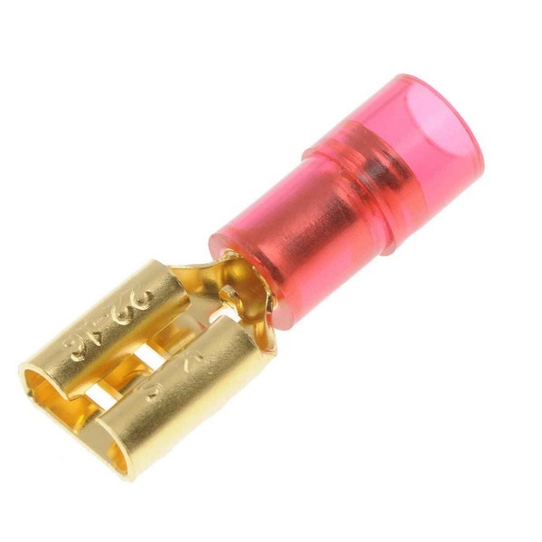 22-18 Gauge Female Audio Disconnect, .250 In, Red