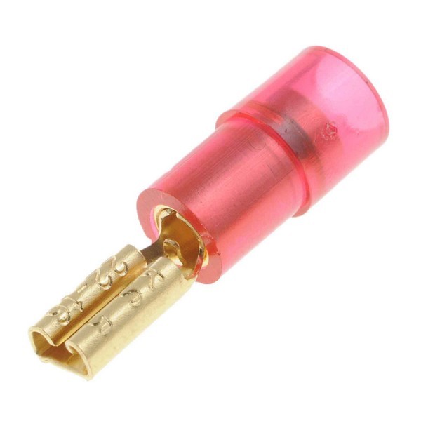 22-18 Gauge Female Audio Disconnect, .110 In, Red