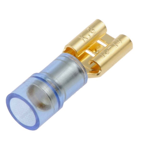 16-14 Gauge Female Audio Disconnect, .250 In, Blue